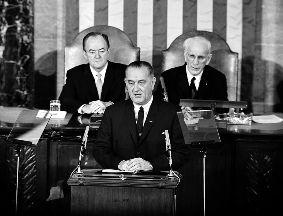 The Making Of LBJ's Historic 'We Shall Speech WBUR News