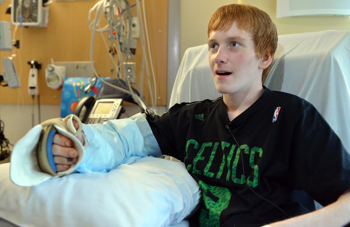 His Arm Reattached By MGH Surgeons, 17YearOld Waits For Feeling To