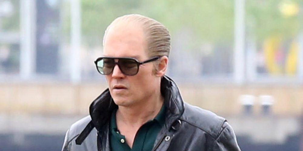 Johnny Depp as Whitey Bulger films a violent scene for "Black Mass" in Boston. (Courtesy Warner Bros. Entertainment)
