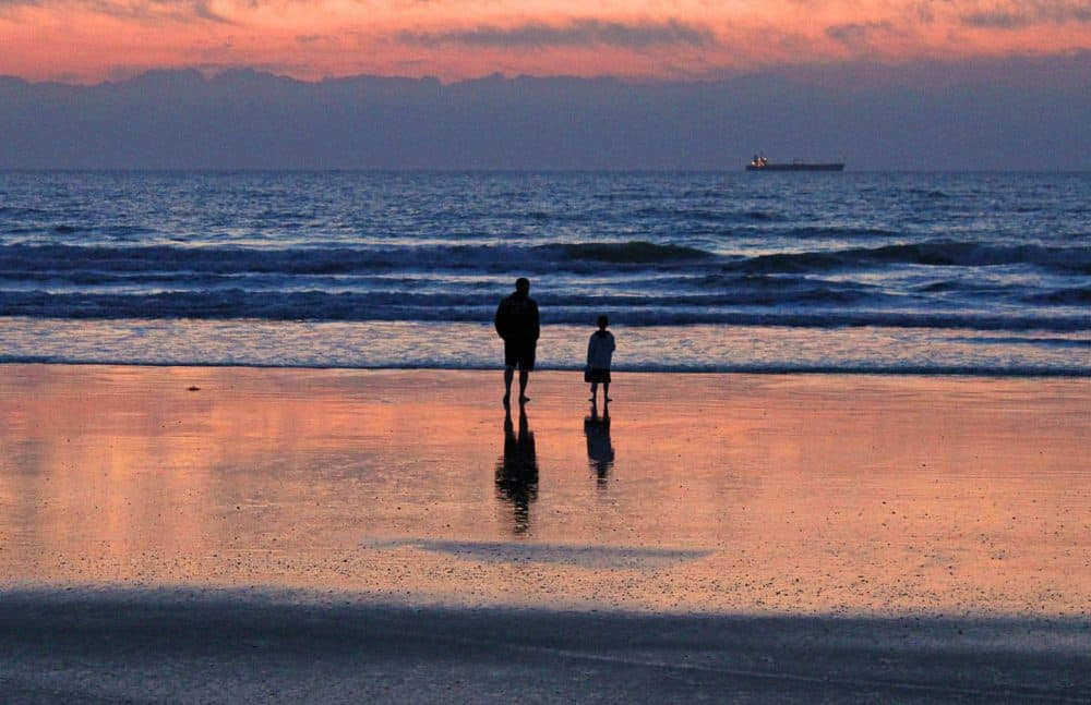 Beach Sunset Drawing For Kids