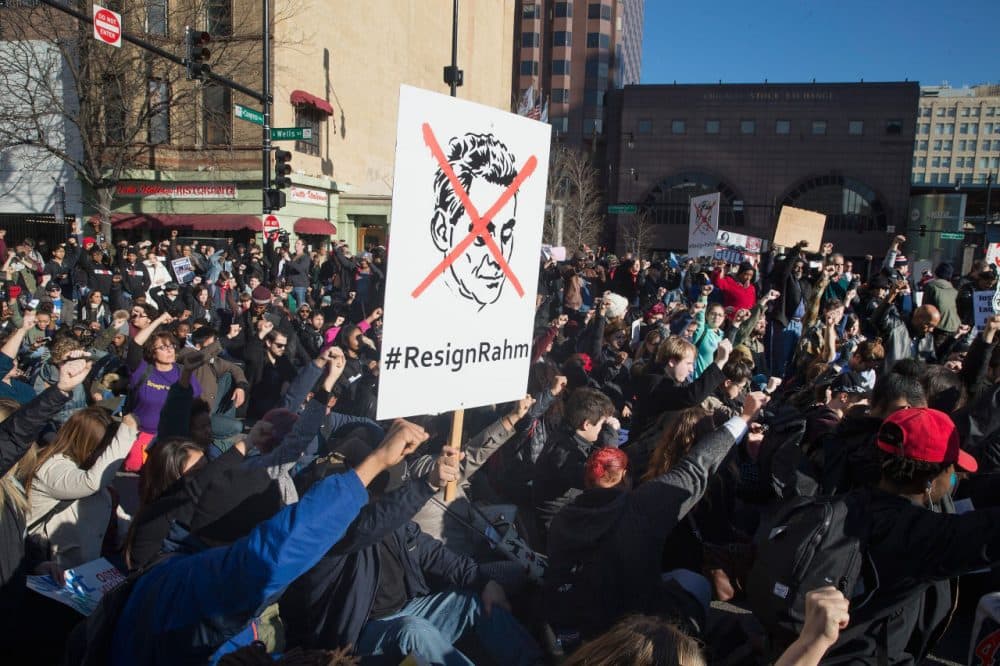 In Chicago, Protests And Calls For The Mayor To Resign Here & Now