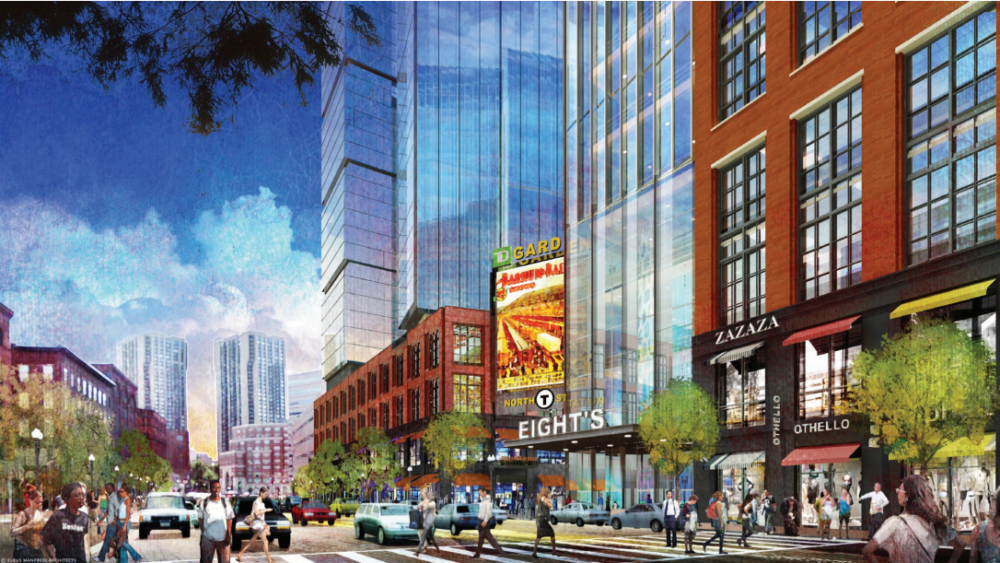 New Development Springing Up At Old Boston Garden Site Near North