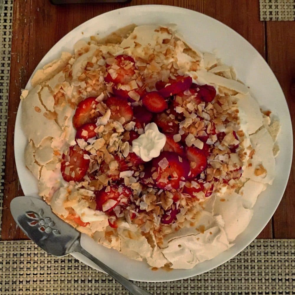 Kathy Gunst loves the contrast between the crisp and crunchy outside and the chewy, soft interior of the meringue. (Kathy Gunst)