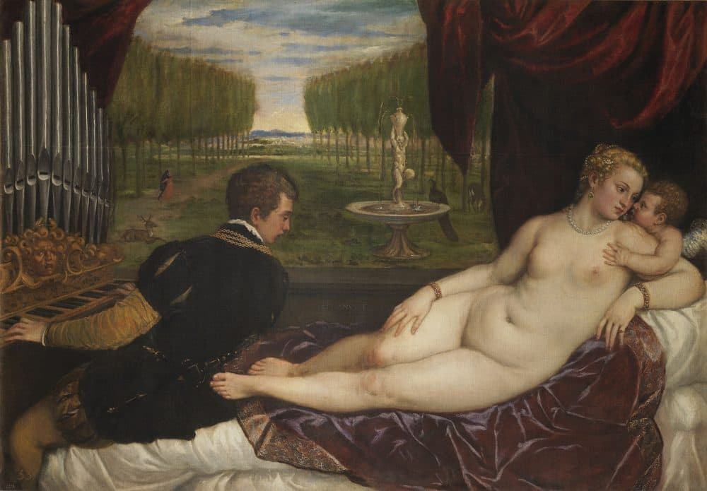 "Venus with an Organist and Cupid" by Titian (1550–1555) (Courtesy of the Clark Art Institute)