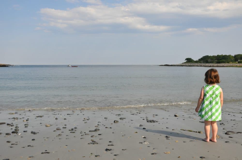 The author's daughter on the beach in Biddeford, Maine, in 2011. (Author/Courtesy)