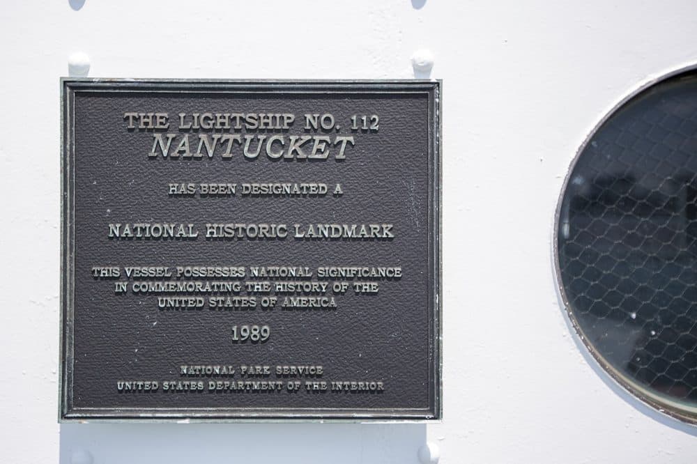 The Nantucket Lightship was designated a National Historic Landmark in 1989. (Jesse Costa/WBUR)