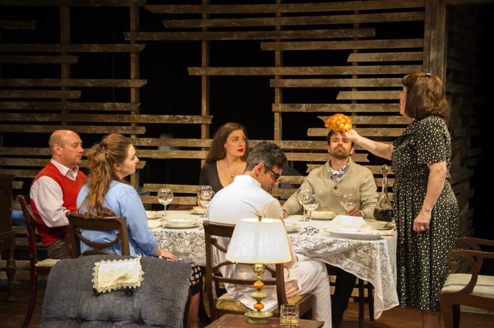 The ensemble of "The Last Schwartz" at Gloucester Stage Company. (Courtesy Kippy Goldfarb/Gloucester Stage Company)
