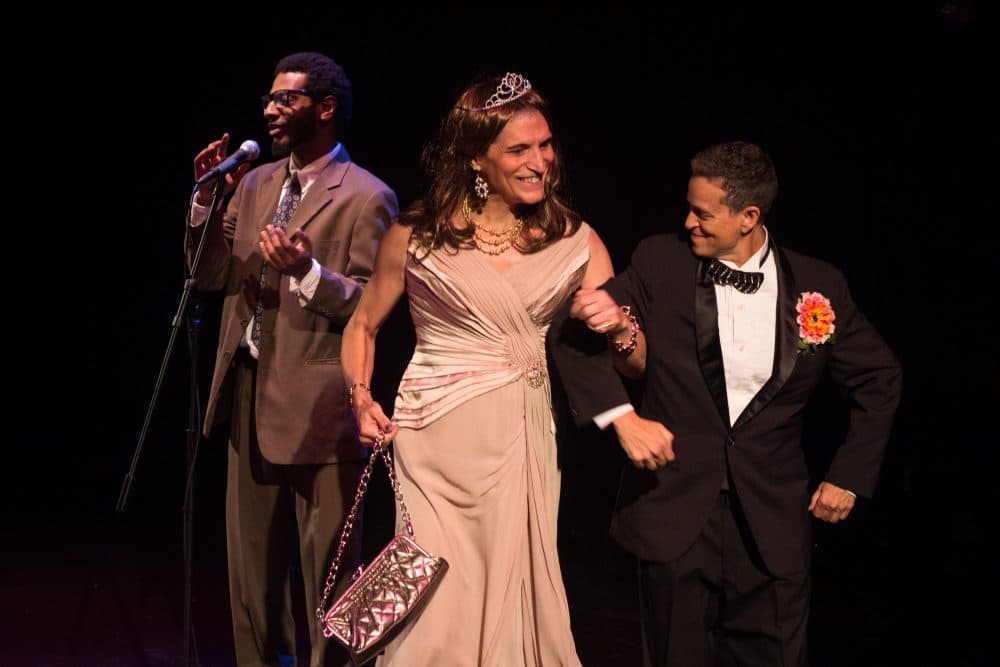 From left to right: Kadahj Bennett, Tori Clay and Mal Malme in "T Party." (Courtesy Paul Fox/Company One Theatre)