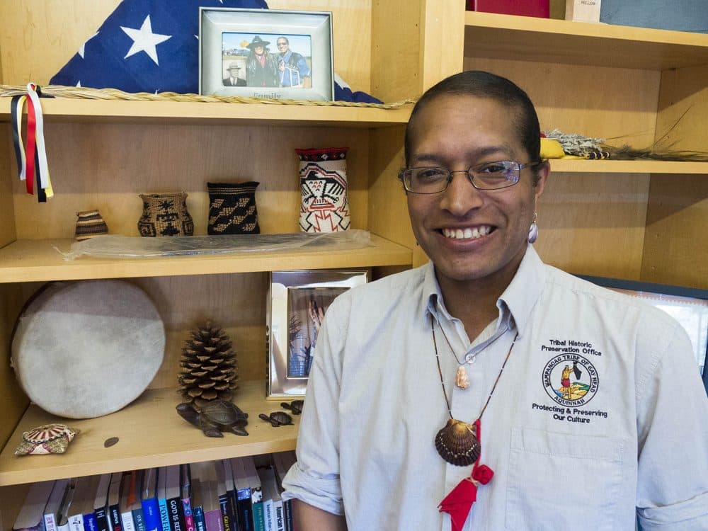 Tobias Vanderhoop is the chairman of the Wampanoag Tribal Council. (Andrea Shea/WBUR)