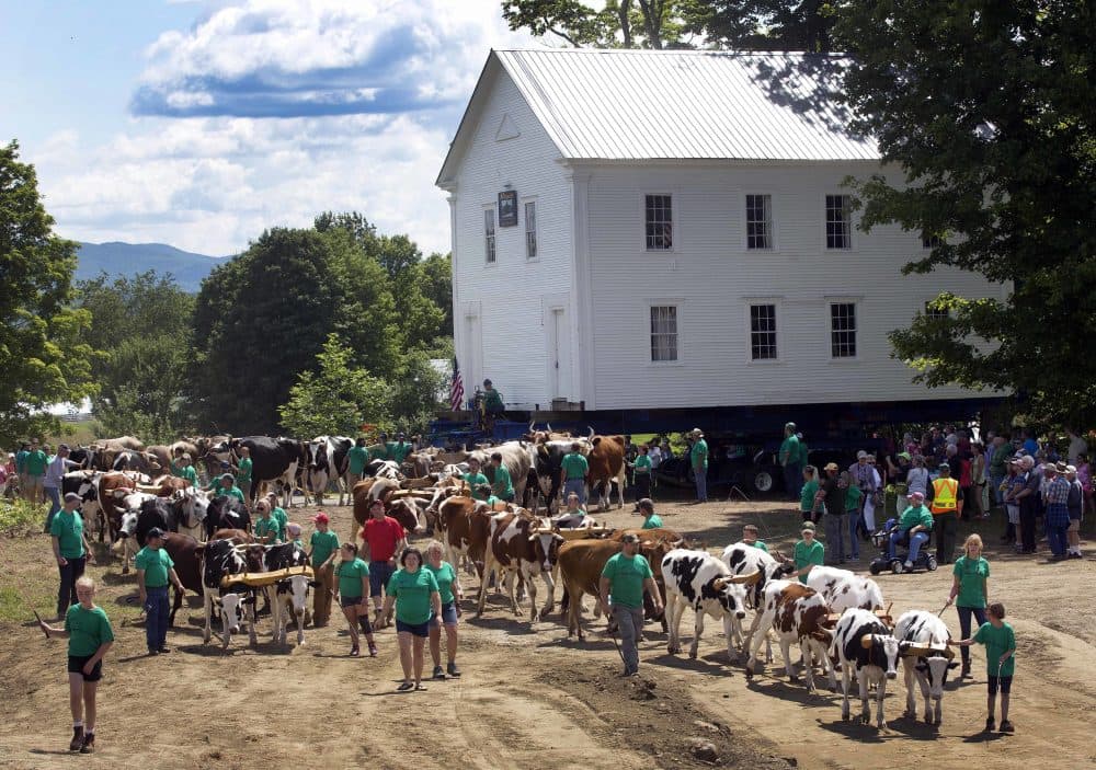The old schoolhouse was moved about a third of a mile back to the center of the small hilltop campus where early 19th-century scholar and legislator Alexander Twilight opened it in 1823 and was its schoolmaster. The school had been moved in 1869 to the town's population center. (Jim Cole/AP)