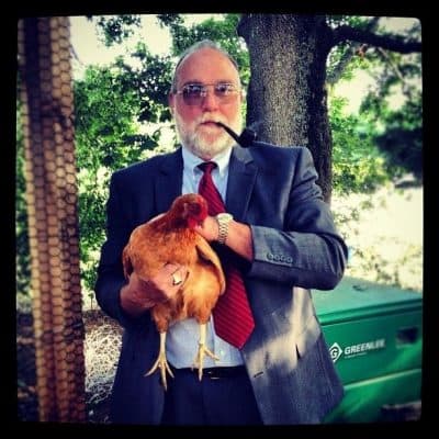 Greg Offringa at his son's farm wedding. (Courtesy Barbara Offringa)