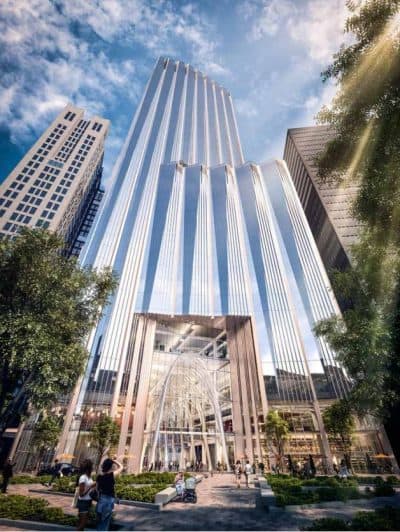 An artist's rendering of the Millennium Partners proposal (Courtesy of the developer)