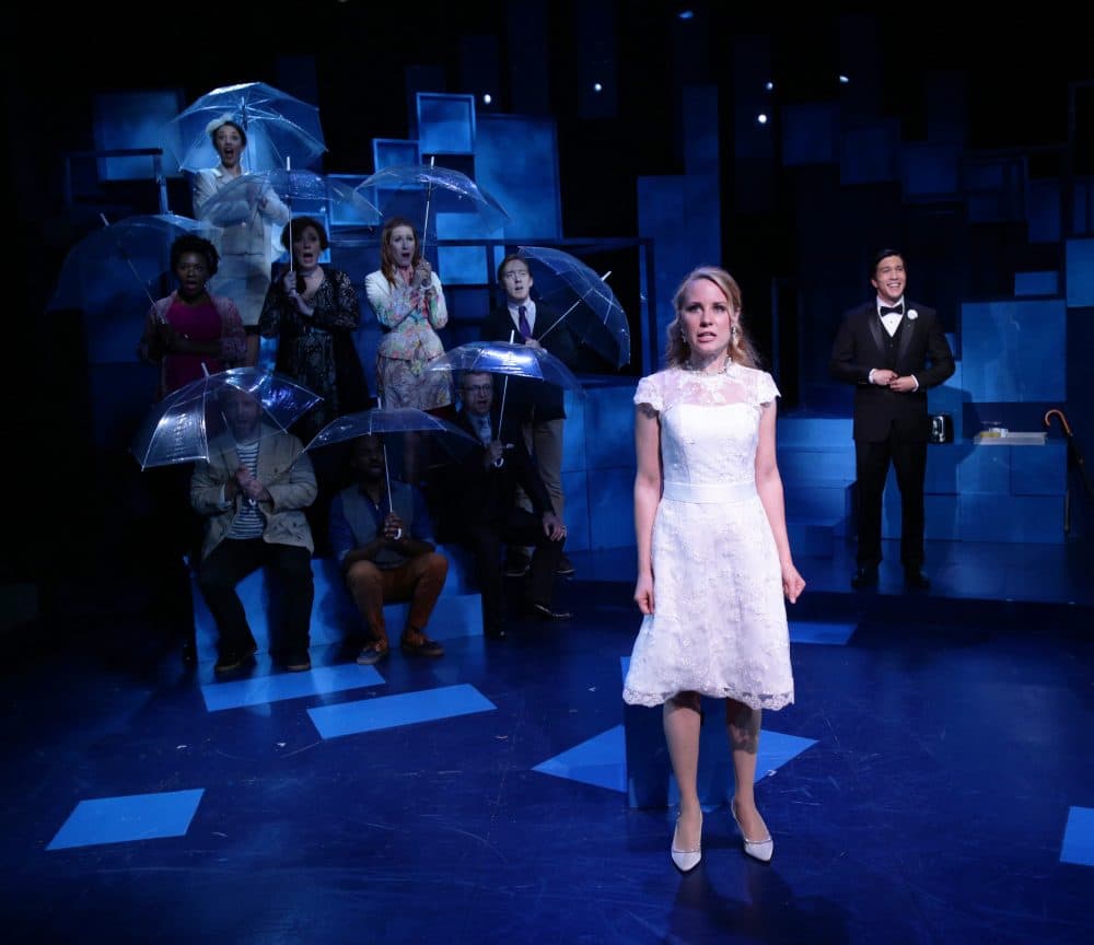 Erica Spyres with the cast of "Company." (Courtesy Mark S. Howard)