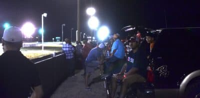 More than 500 spectators and close to 100 racing cars showed up for the night's races at a memorial event for Eddie Sotelo. (Asa Merritt)