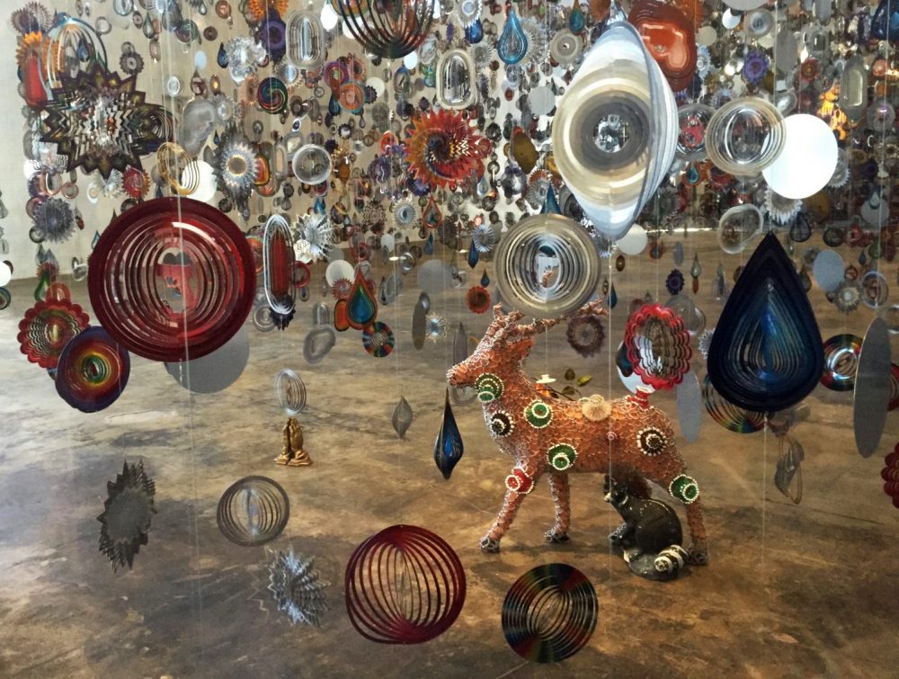 A detail of "Until" by Nick Cave. (Jeremy D. Goodwin for WBUR)