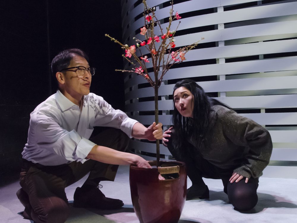 Jeff Song and Amy Ward in "Memorial" (Courtesy of Kalman Zabarsky)