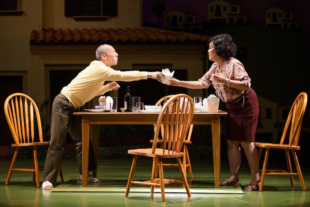 Francis Jue and Emily Kuroda in "Tiger Style!" (Courtesy of Greg Mooney)