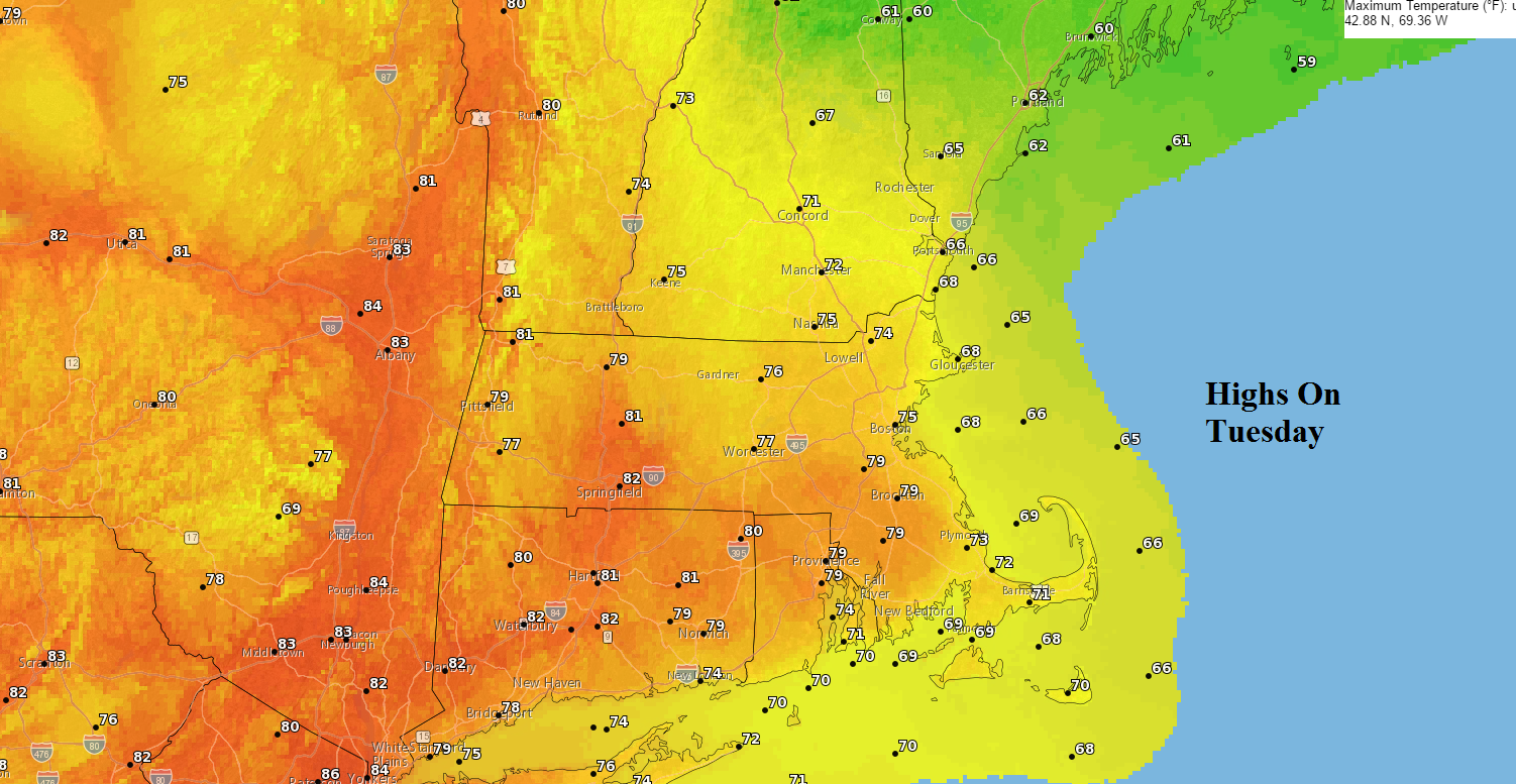 Warm October weather is in the forecast today, but it is unlikely temperatures in Boston will break a record. (Dave Epstein/WBUR)