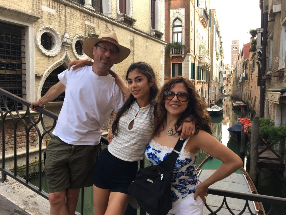 David Kalish with his daughter Sophie and wife Ingrid (Courtesy)
