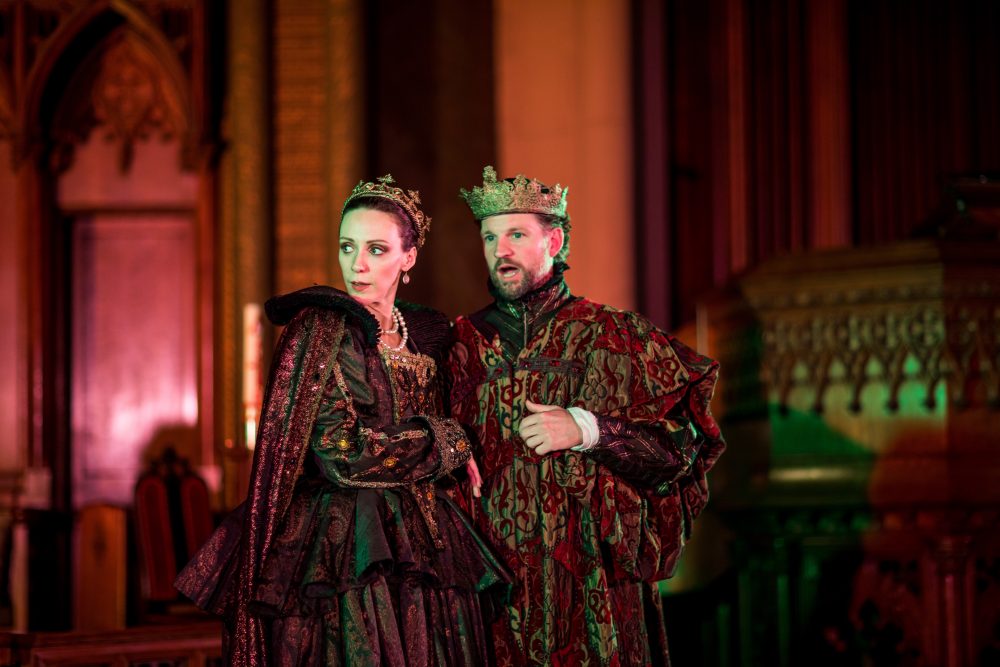 Marianna Bassham and Ross Macdonald. (Courtesy Nile Scott/Actors' Shakespeare Project)