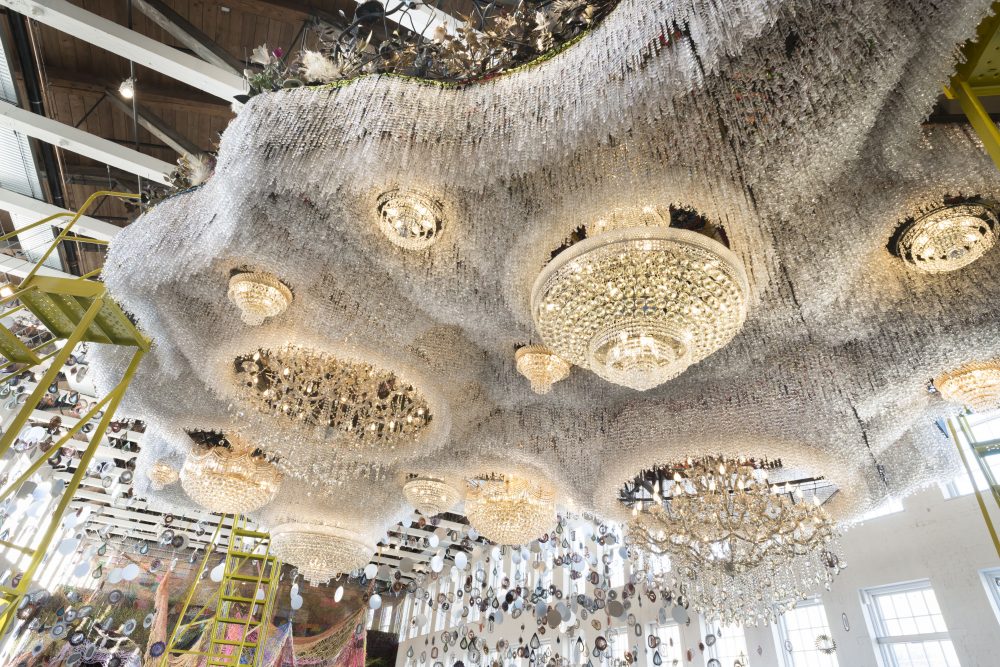 A detail from Nick Cave's "Until" at MASS MoCA. (Courtesy James Prinz/MASS MoCA)