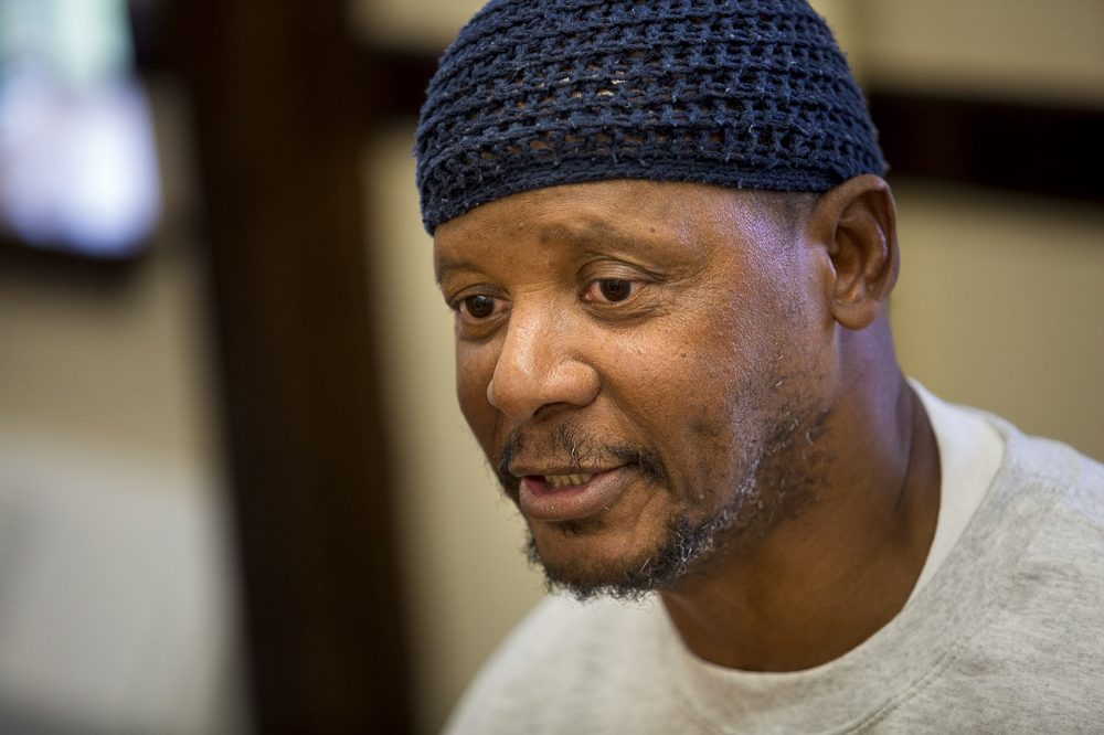 Joseph Jabir Pope is also an American war veteran serving time at Norfolk Correctional Facility. (Jesse Costa/WBUR)