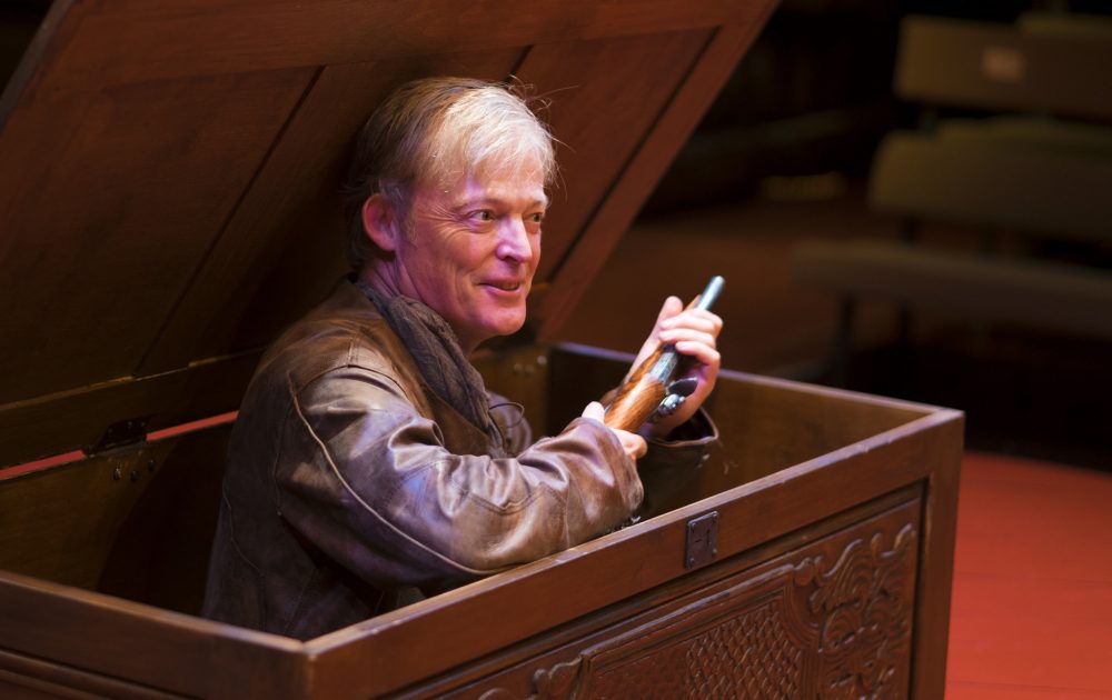 Burrows in Shakespeare & Company's production of "Or" this past summer. (Courtesy Ava G. Lindenmaier/Shakespeare & Company)