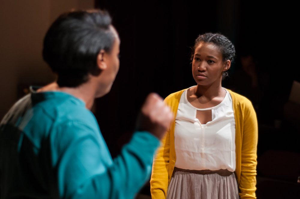 Jade Guerra and Elle Borders in "How Soft the Lining." (Courtesy (Courtesy Paul Cantillon/Bad Habit Productions)