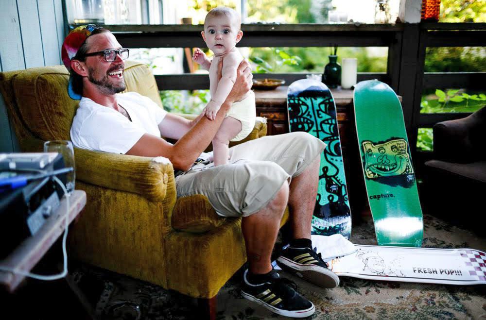 Travis Reitano, with his daughter, Nahli. (Courtesy Brooke Johnson)
