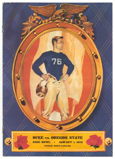 An image from the 1942 Rose Bowl Game program. (Courtesy Duke University Archives)