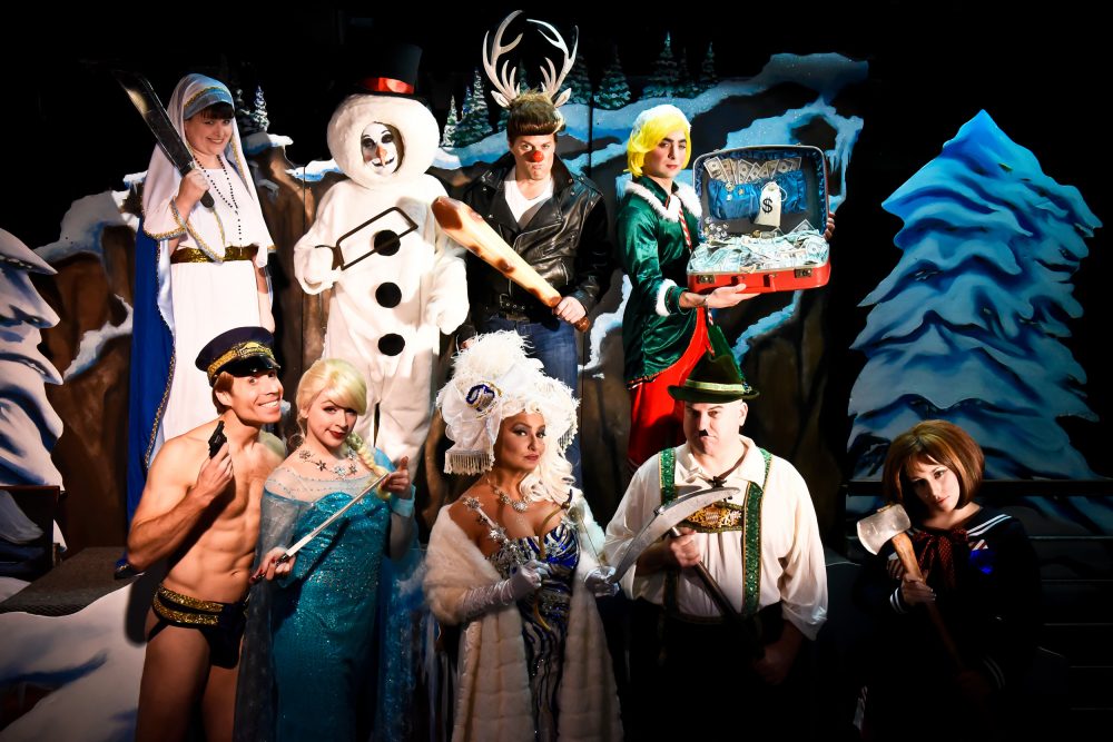 The cast of "Murder on the Polar Express." (Courtesy Miss Corey Banda)