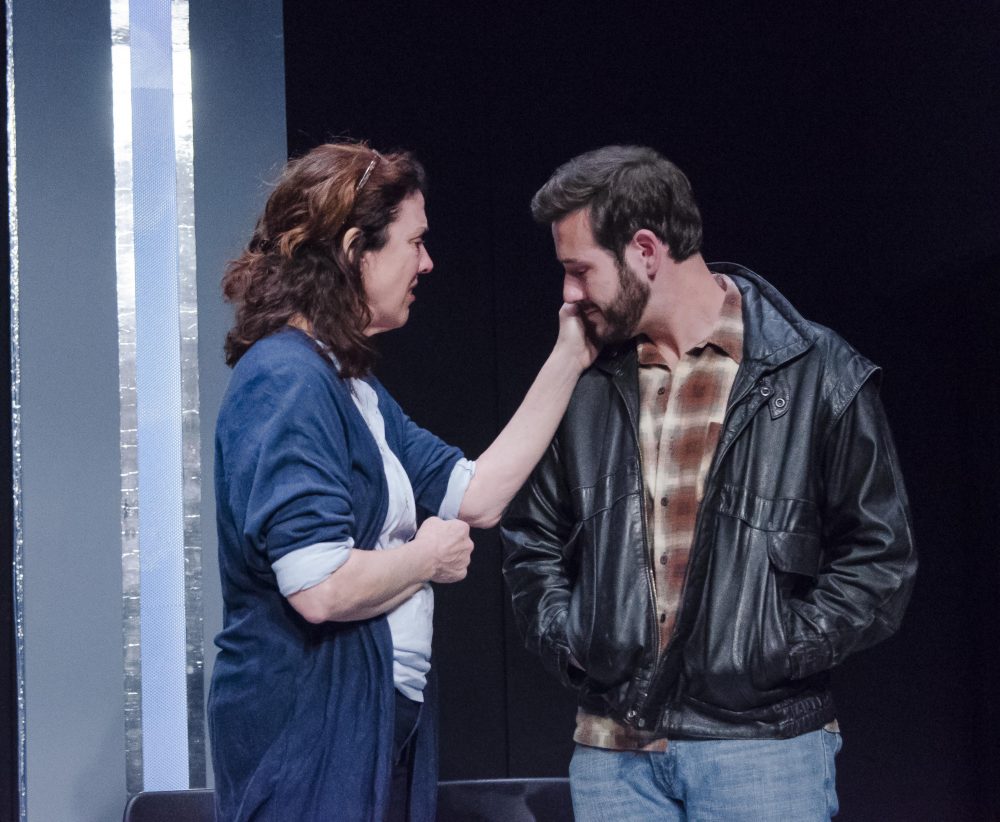 Skip, black sheep of the family, shows up as his sisters debate their mother's failing health with his own issues. (Courtesy Kalman Zabarsky/Boston Playwrights' Theatre)