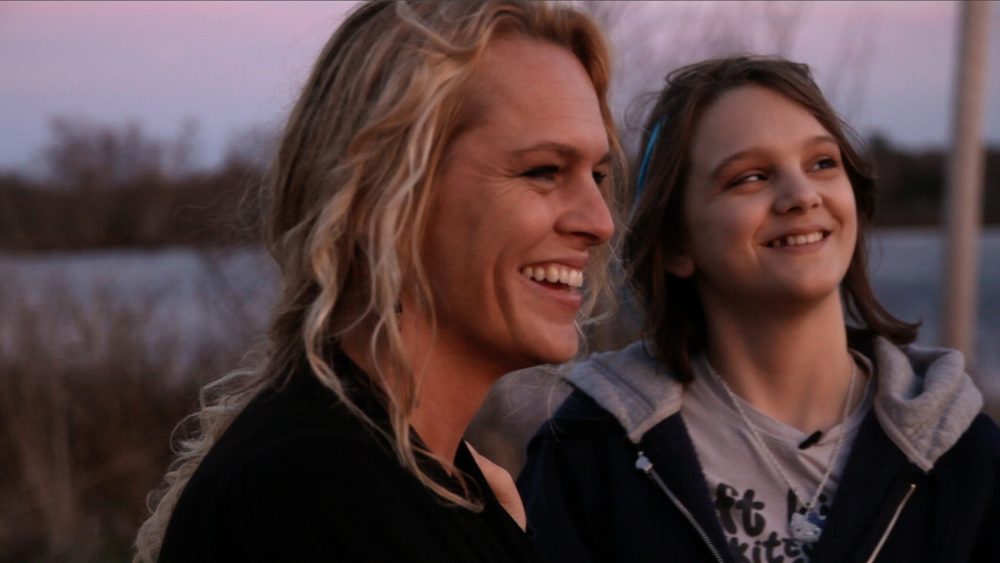 Michelle Smith with her mother, Julie. They allowed filmmakers to follow countless intimate moments in their lives for six years. (Courtesy Sarah Ginsburg/filmmakers)