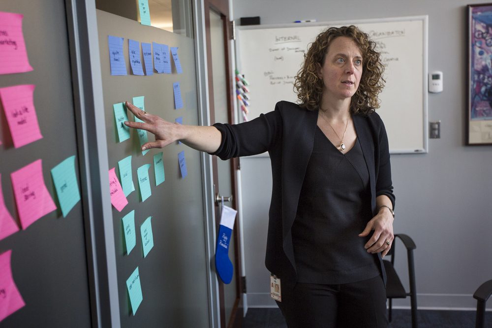 Jessica Gelman is CEO of Kraft Analytics Group, or KAGR. (Jesse Costa/WBUR)