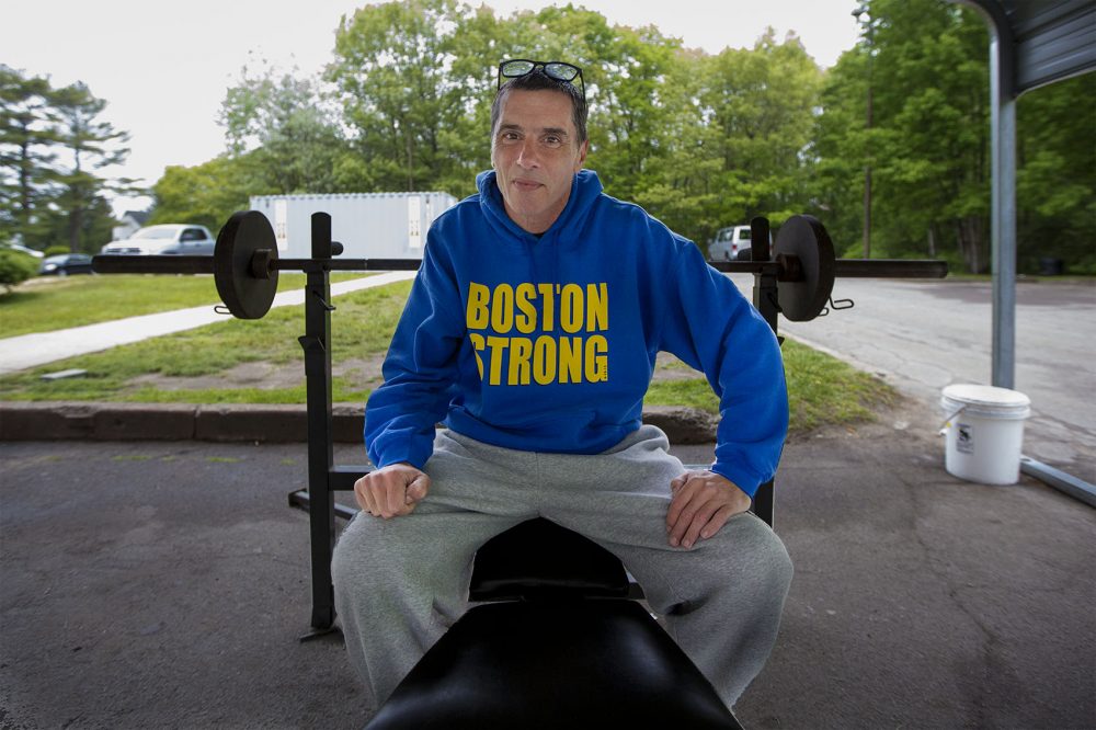 Joey at the New Hope program in South Weymouth in May (Jesse Costa/WBUR)