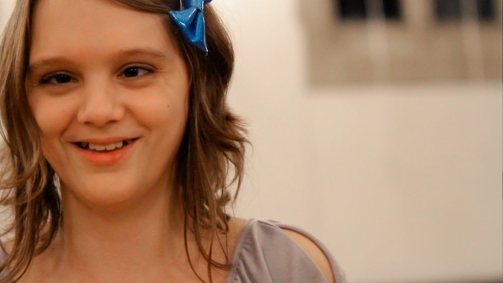 Michelle Smith at Perkins School for the Blind. (Courtesy Jordan Salvatoriello/filmmakers)