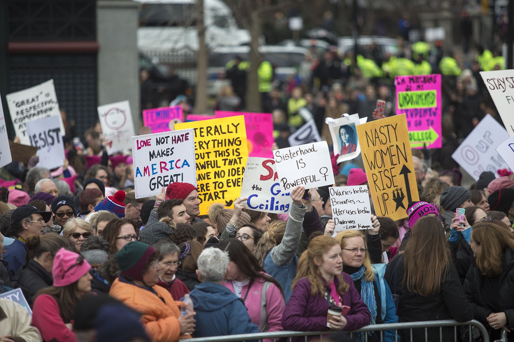 Crowds Pack Boston Common For Women's March WBUR News