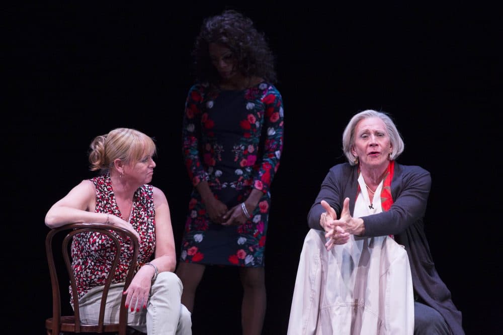 Dr. Violet speaks in "Trans Scripts." (Courtesy Gretjen Helene Photography/American Repertory Theater)