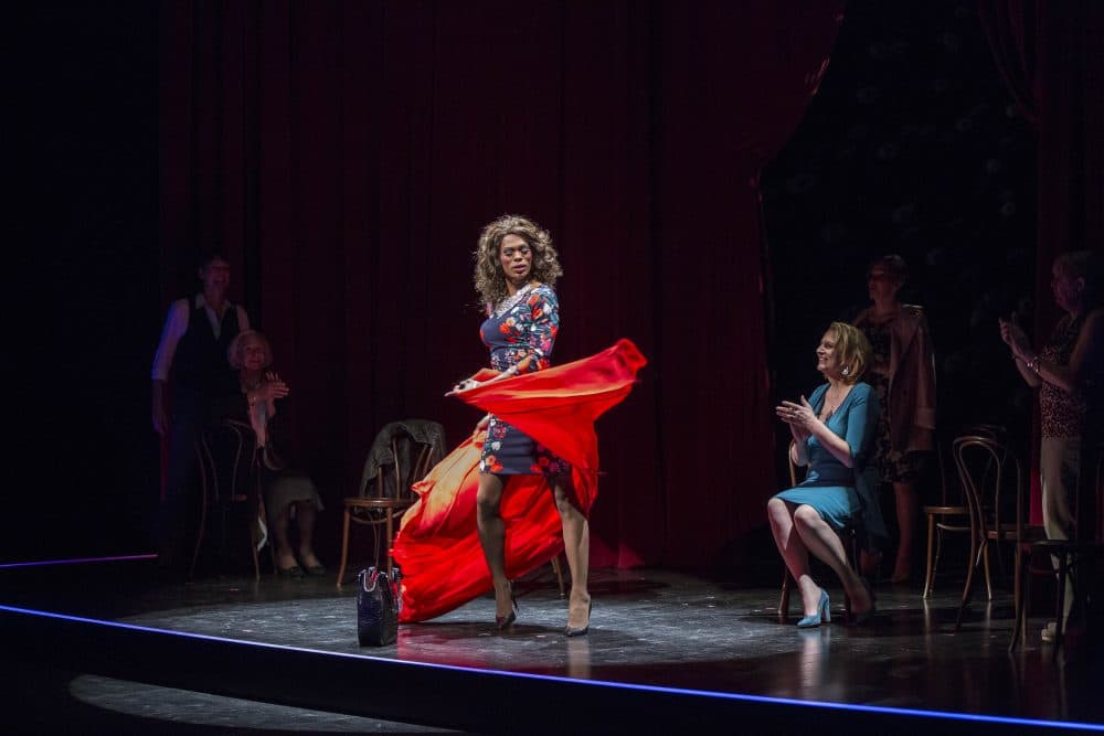 Matthew Hancock as Zakia in A.R.T.'s production of "Trans Scripts." (Courtesy Gretjen Helene Photography/American Repertory Theater)
