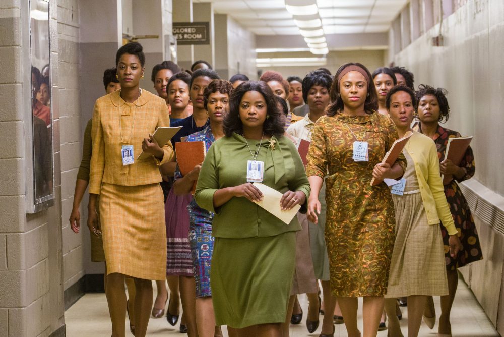 Octavia Spencer leads the group in a scene from "Hidden Figures." (Courtesy Hopper Stone)