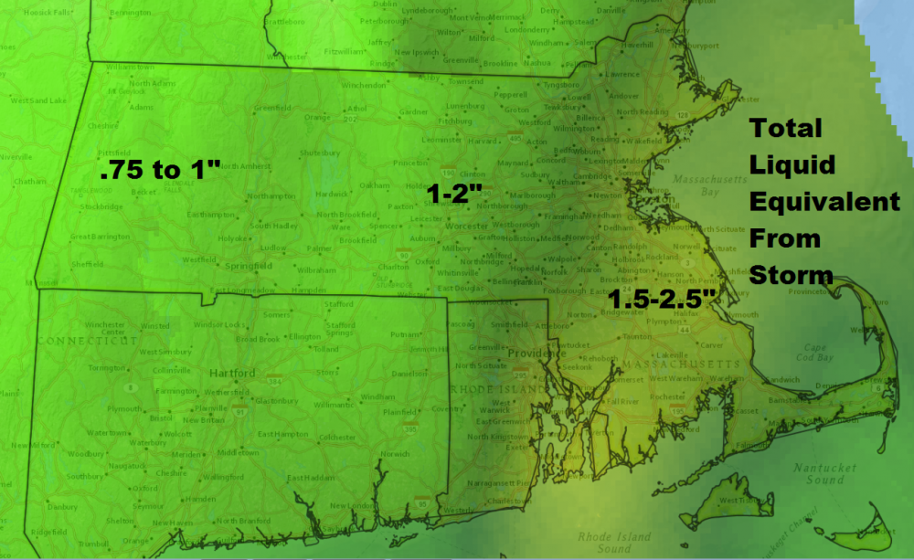 The heaviest rain will fall along the coastline. (Dave Epstein/WBUR)
