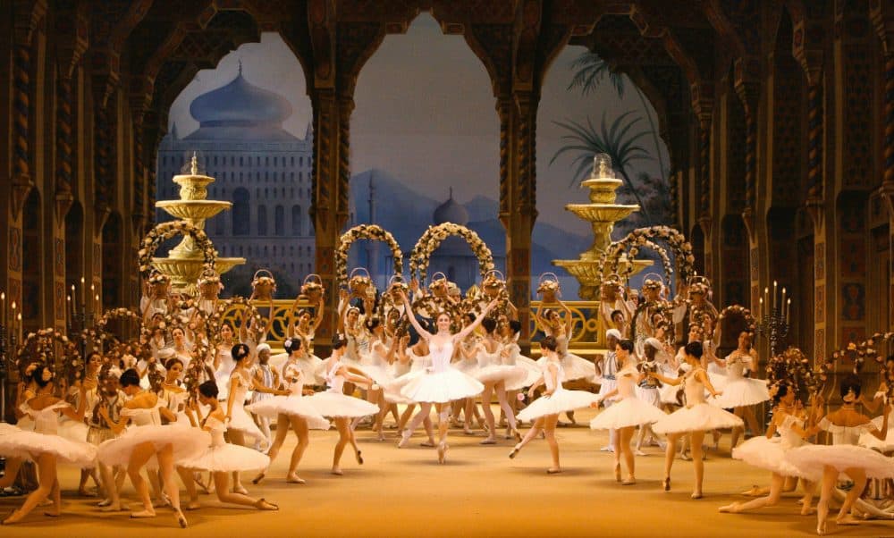 Dancers participate in a dress rehearsal of the ballet "Le Corsaire" by composer Adolphe Adam and directed by Alexei Ratmanski on the stage of Bolshoi Theater in Moscow on June 19, 2007. (Vladimir Fedorenko/AFP/Getty Images)