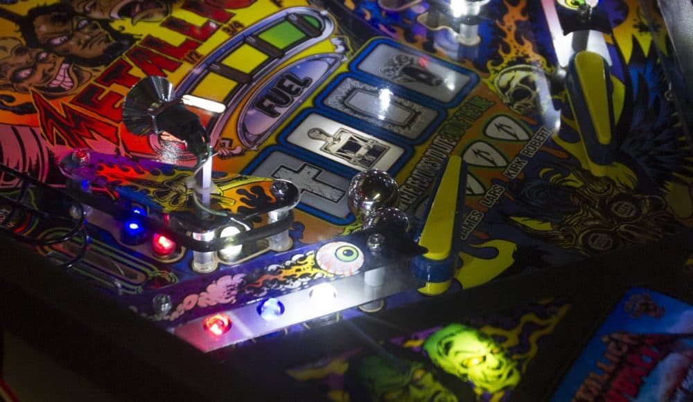 Metallica pinball machine (Joe Difazio for WBUR)