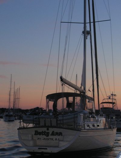 Archie named his sailboat after his late wife. (Courtesy Mike Kenyon)