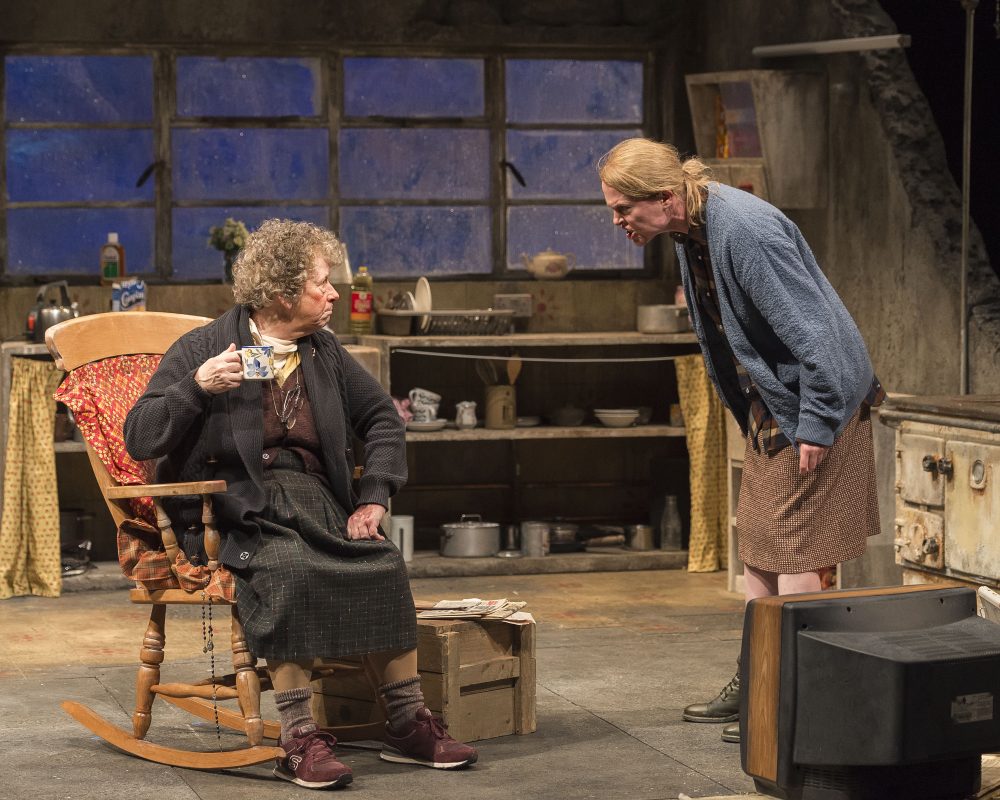 Marie Mullen and Aisling O'Sullivan in "The Beauty Queen of Leenane" at the Paramount Center. (Courtesy Craig Schwartz)