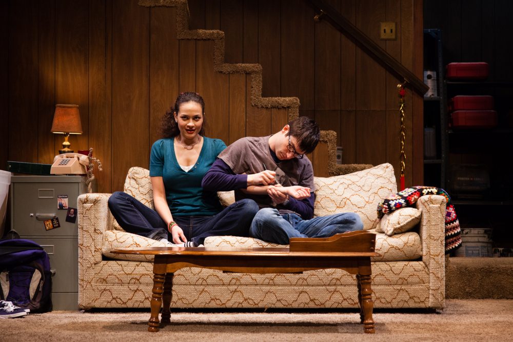 Maria Jung and Danny Bryck in "Chill." (Courtesy Meghan Moore/Merrimack Repertory Theatre)