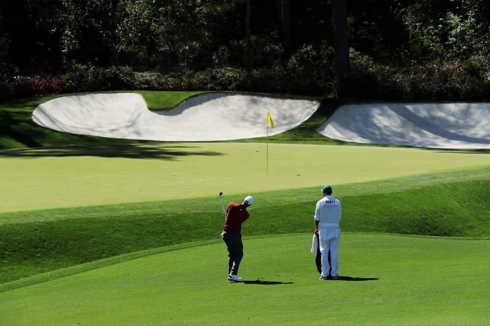Adam Scott and Steve Williams. (David Cannon/Getty Images)