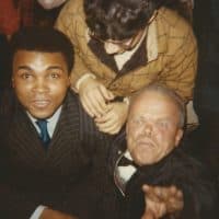 "He'd throw his camera at the closest reporter standing to him and say, 'Hey buddy, get my picture.'" (Courtesy Gabrielle Kaplan-Mayer)