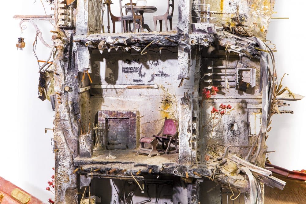 Closeup of "Baggage Series #4." (Courtesy of Mohamad Hafez)