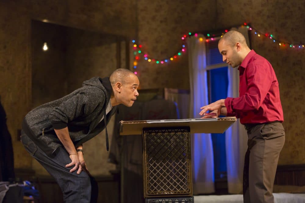 The Huntington Theatre Company's "Topdog/Underdog" was nominated for five Elliot Norton Awards. Both cast members, Tyrone Mitchell Henderson and Matthew J. Harris were nominated, as were the production, design and director, Billy Porter. (Courtesy T. Charles Erickson)